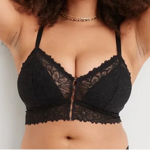 aerie Other - aerie Lace Bralette - Black